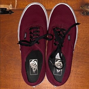 Cranberry Vans Authentic